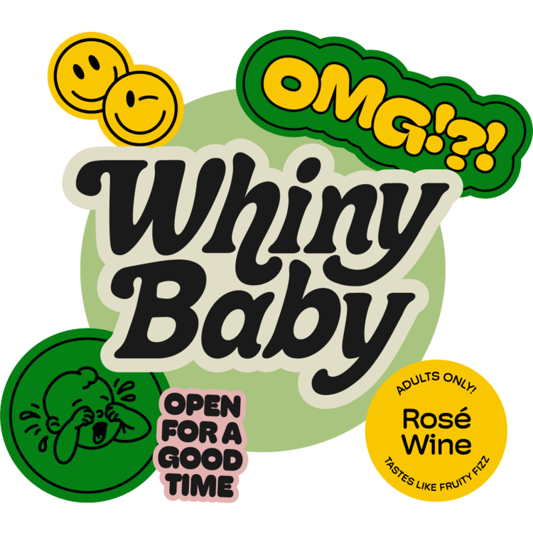 Whiny Baby Rose Wine California - 750ML - Front Label