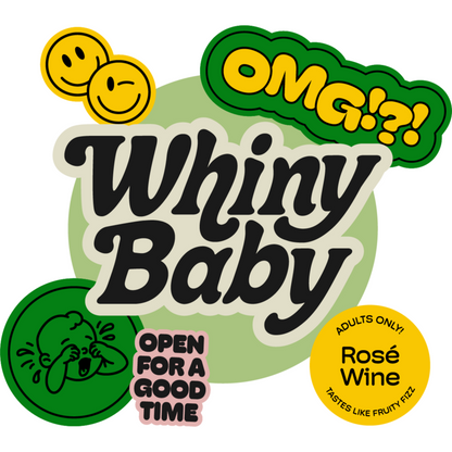 Whiny Baby Rose Wine California - 750ML - Front Label
