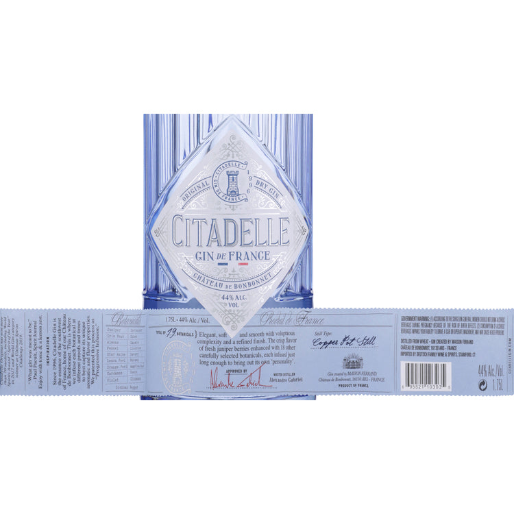 Citadelle Dry Gin Original 88 - 1.0L - Front Label
