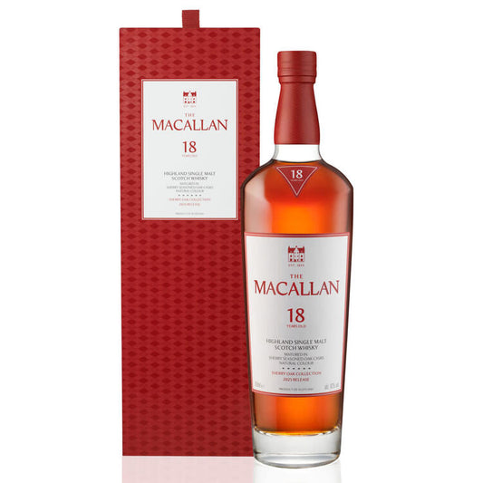 The Macallan Single Malt Scotch Sherry Oak Cask 18 Yr 86 - 750ML - Front