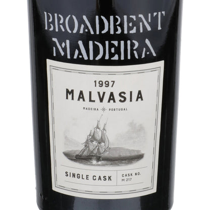 Broadbent Madeira Malvasia Single Cask No. M 217 1997 Wood Box - 500ML