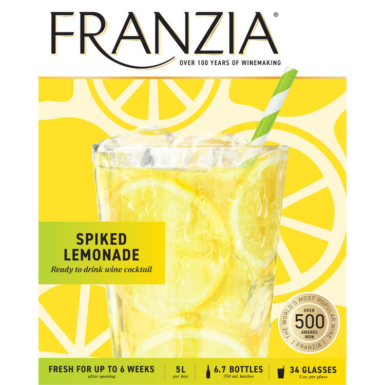 Franzia Spiked Lemonade Wine Based Cocktail - 5.0L - Front Label
