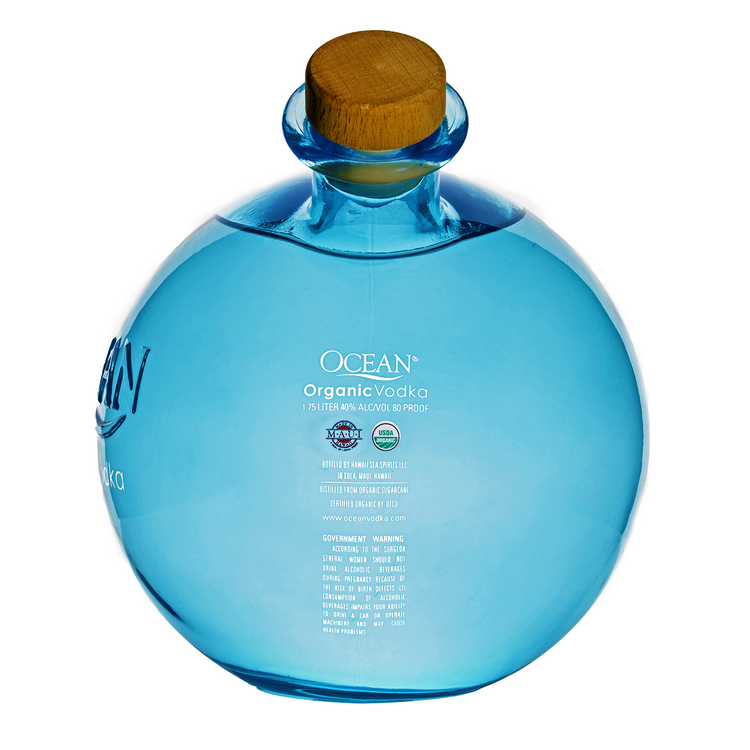 Ocean Vodka 80 - 1.75L - Back Label