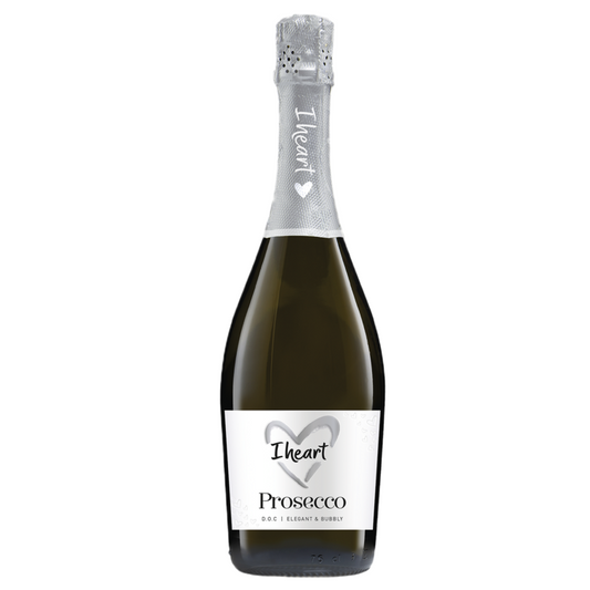 I Heart Wines Prosecco Extra Dry Elegant & Bubbly - 750ML - Front