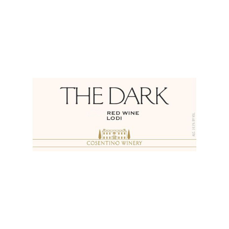 Cosentino Winery Red Wine The Dark Lodi 2022 - 750ML - Front Label