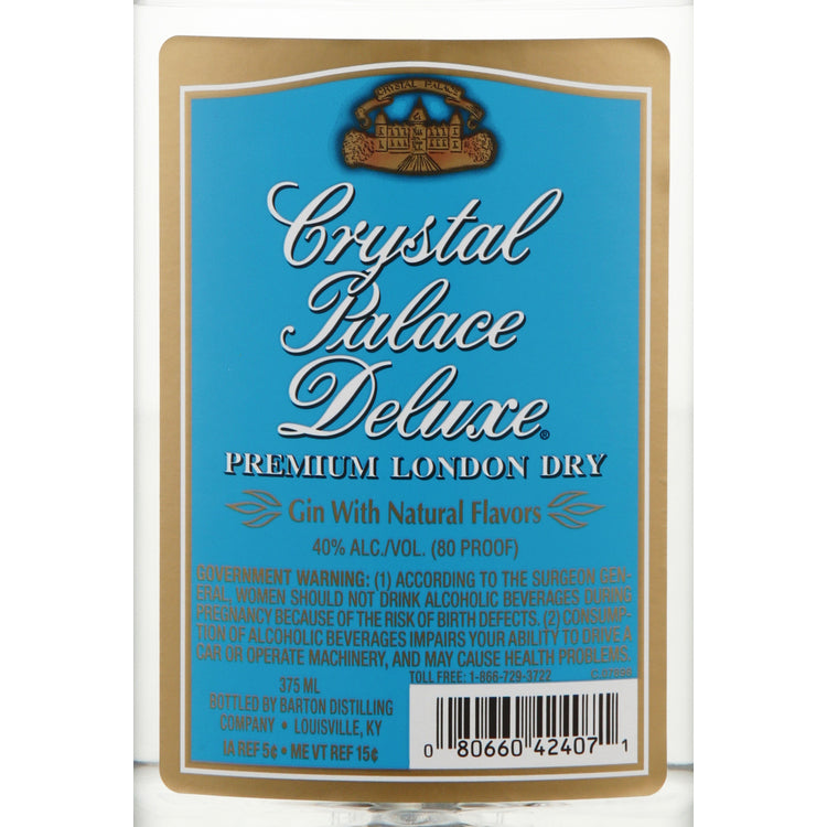 Crystal Palace London Dry Gin 80 - 375ML - Front Label