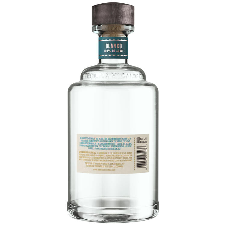 Mi Campo Tequila Blanco 80 - 750ML - Back