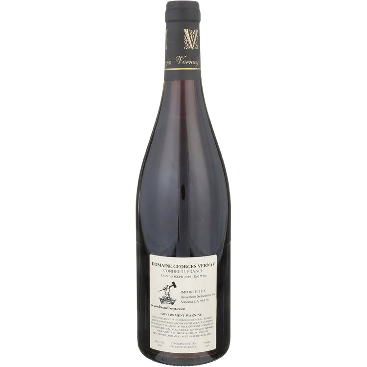 Georges Vernay Saint Joseph Terres D'Encre 2019 - 750ML - Back