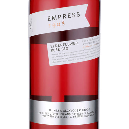 Empress 1908 Gin Elderflower Rose Flavored 85 - 1.0L - Front Label