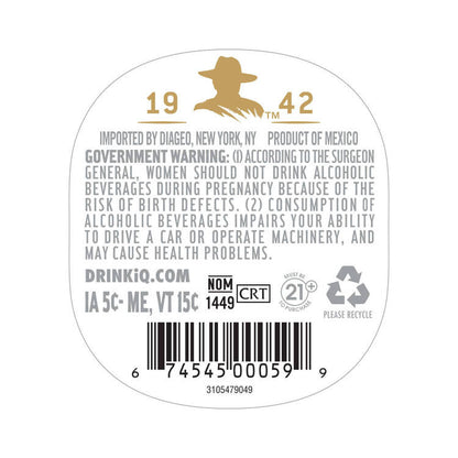 Don Julio Tequila Blanco 80 - 375ML - Back Label