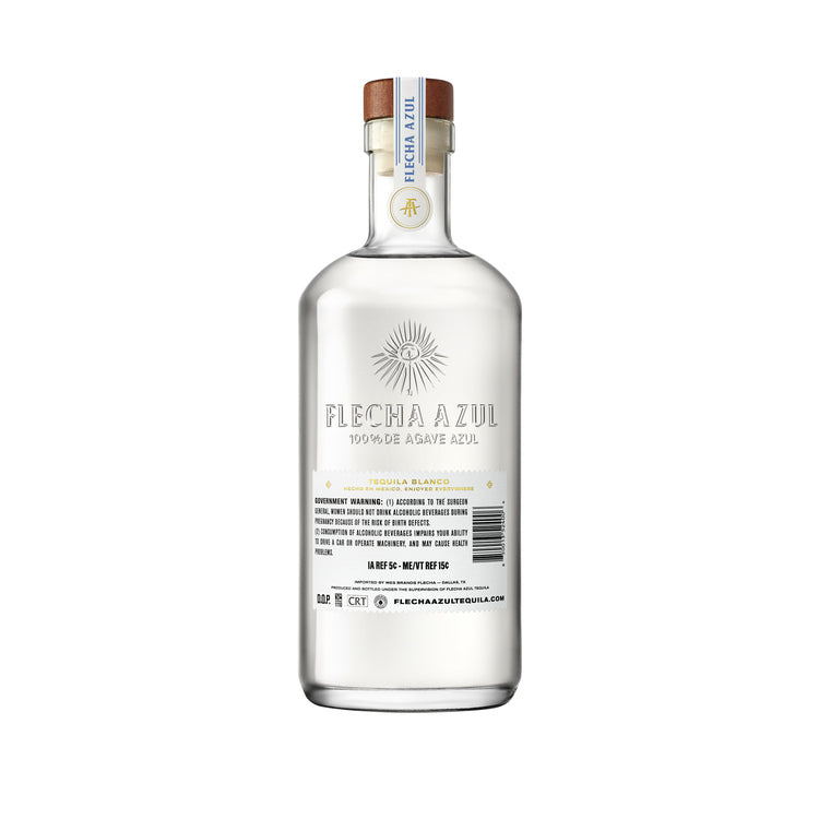 Flecha Azul Tequila Blanco 80 - 750ML - Back