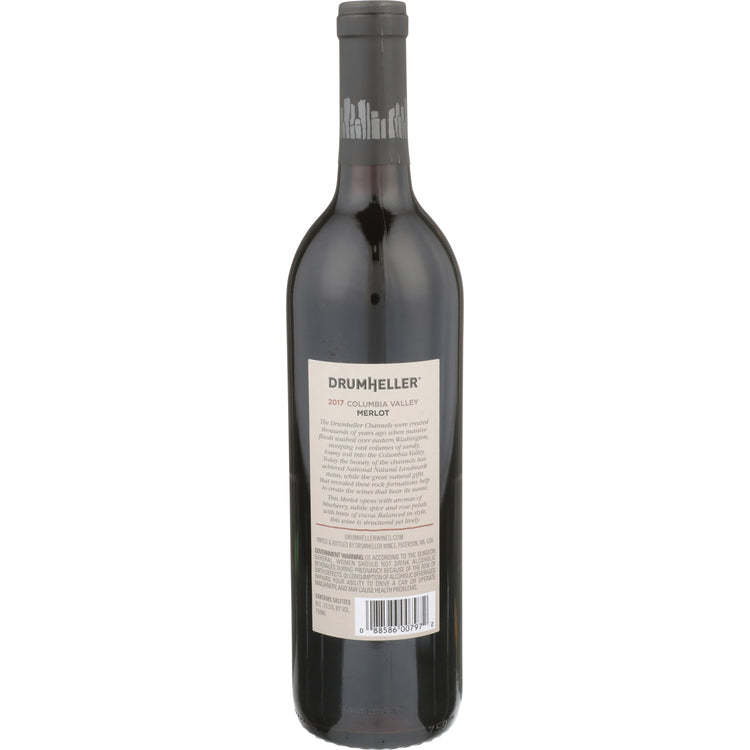 Drumheller Merlot Columbia Valley - 750ML - Back