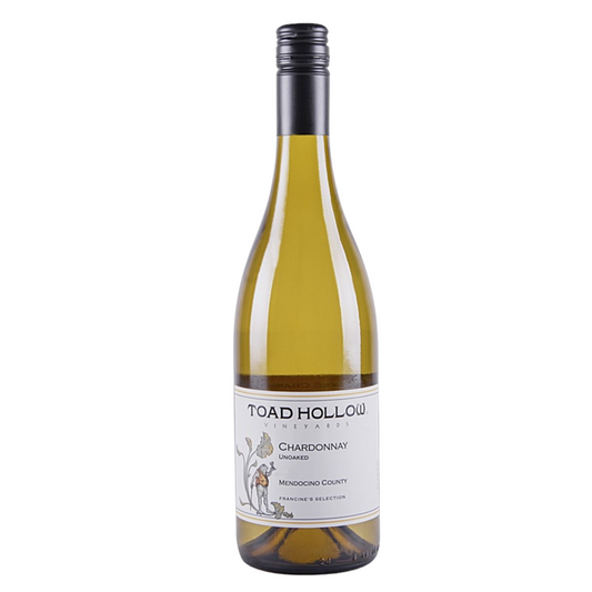 Toad Hollow Chardonnay Unoaked Francine'S Selection Mendocino County 2 - 750ML