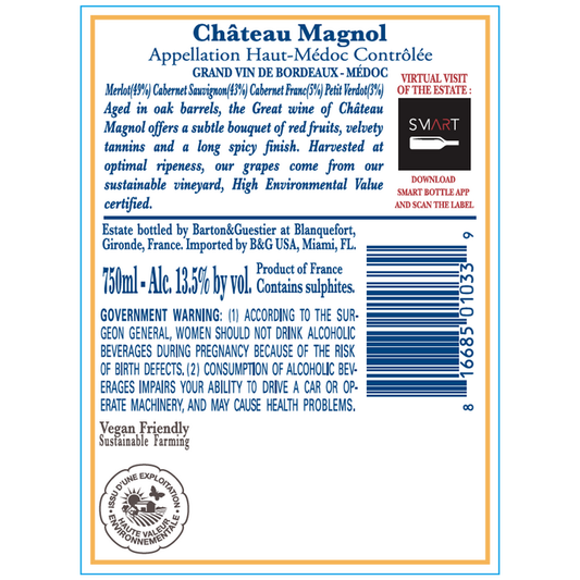 Chateau Magnol Haut Medoc 2023 Wood Box - 750ML