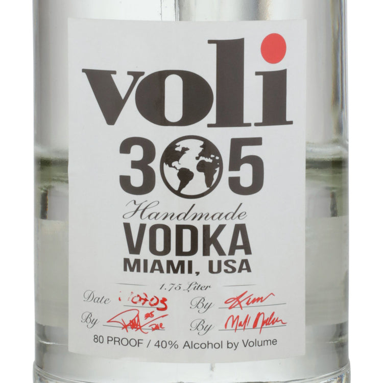 Voli 305 Vodka 80 - 1.75L - Front Label
