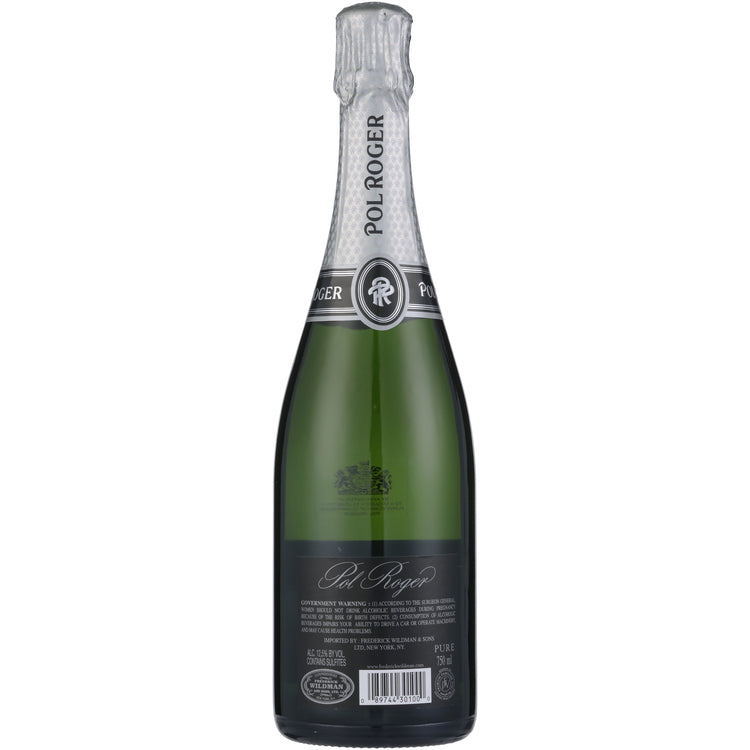 Pol Roger Champagne Extra Brut Pure - 750ML - Back