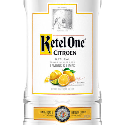 Ketel One Citrus Flavored Vodka Citroen 80 - 1.75L - Front Label