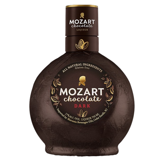 Mozart Dark Chocolate Cream Liqueur 34 - 750ML - Front