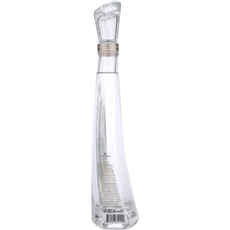 Cincoro Tequila Blanco 80 - 375ML - Back
