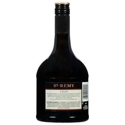 St. Remy Brandy Vsop 80 - 750ML - Back