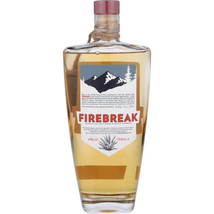 Firebreak Tequila Anejo Premium 80 - 750ML - Back