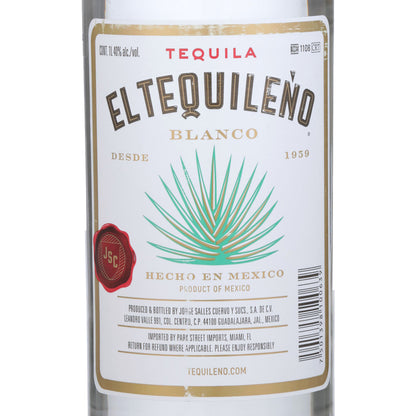 El Tequileno Tequila Blanco 80 - 1.0L - Front Label