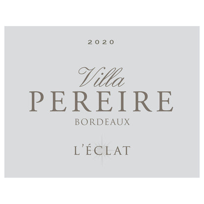 Villa Pereire Bordeaux Rouge L'Eclat 2020 - 750ML - Front Label