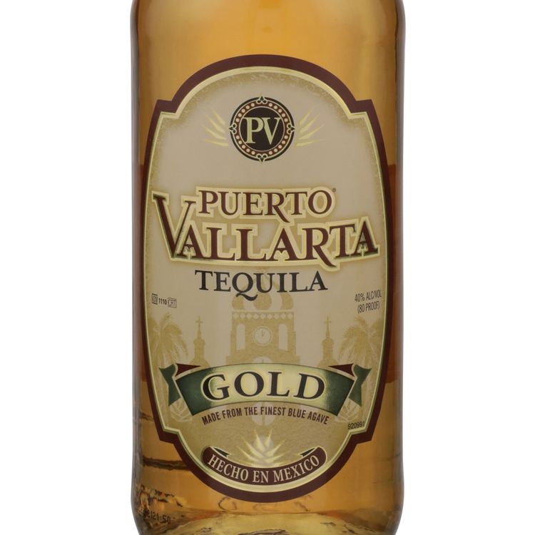 Puerto Vallarta Tequila Gold 80 - 750ML - Front Label