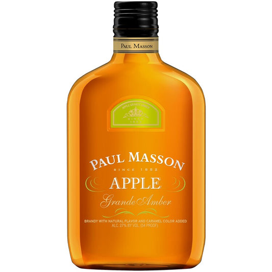 Paul Masson Apple Flavored Brandy Grande Amber 54 - 375ML - Front