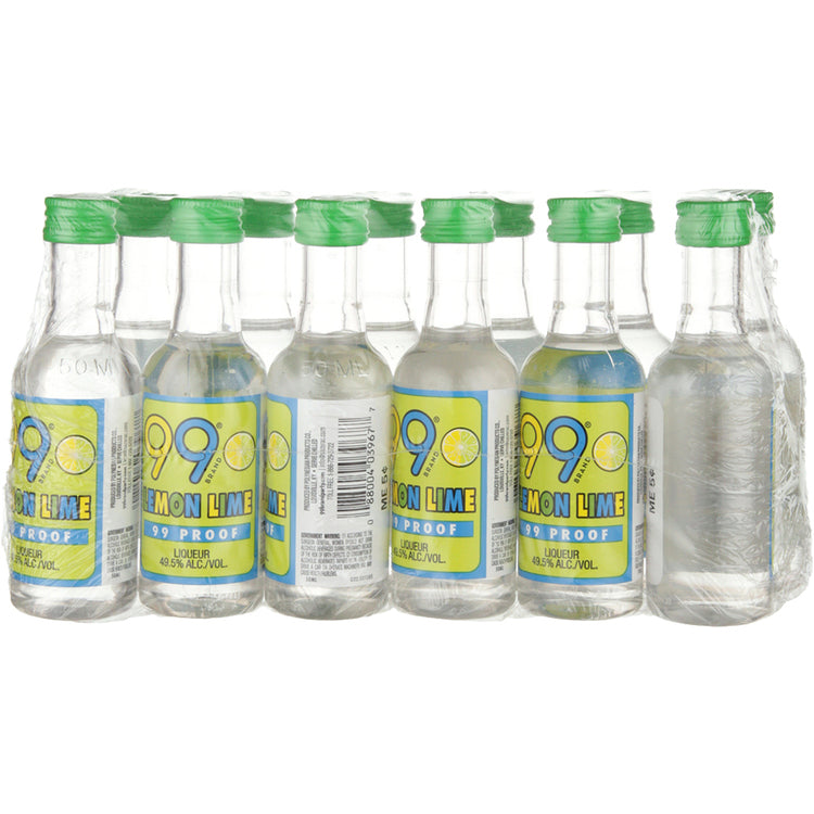 99 Brand Lemon Lime Schnapps 99 - 50ML - Back