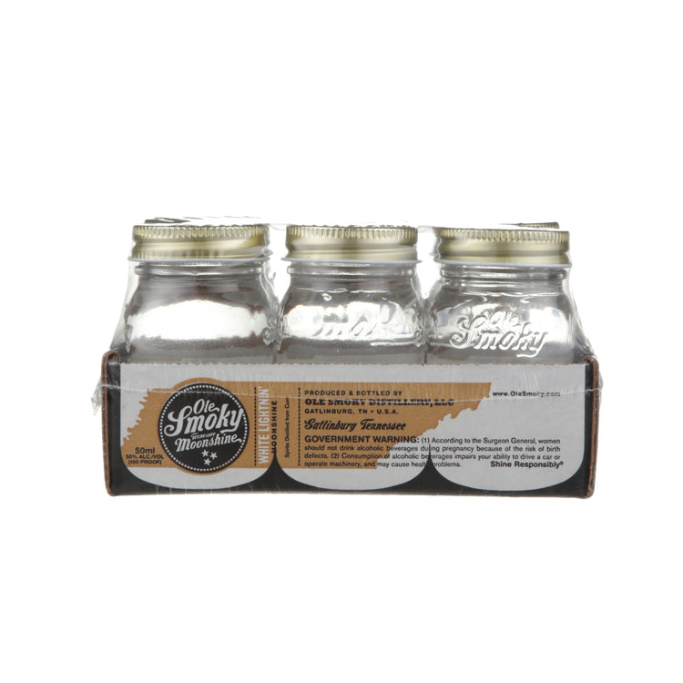 Ole Smoky White Lightnin' Moonshine 100 - 50ML - Back