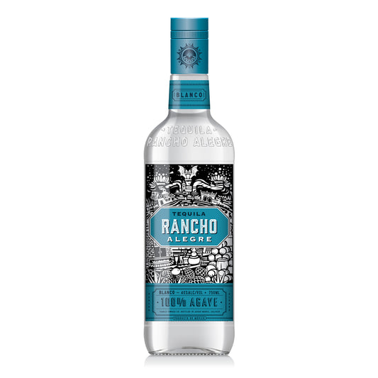 Rancho Alegre Tequila Blanco 80 - 750ML - Front