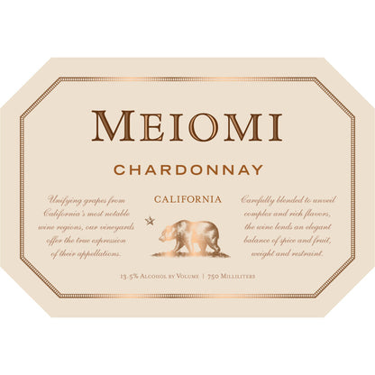 Meiomi Chardonnay California - 750ML - Front Label
