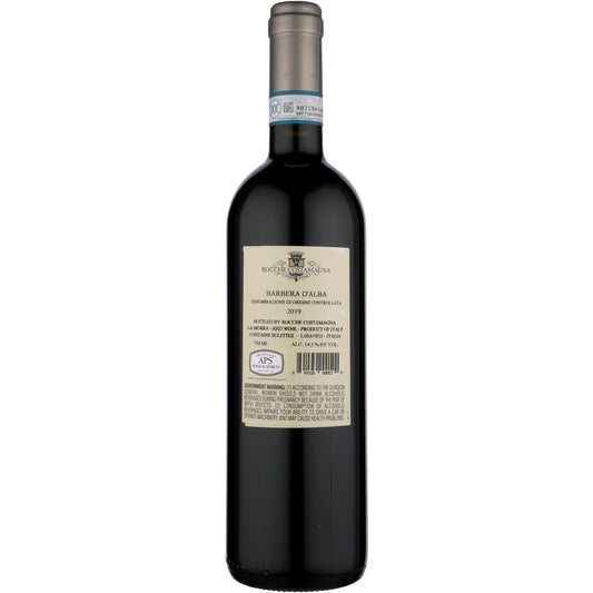Rocche Costamagna Barbera D'Alba 2019 - 750ML - Back