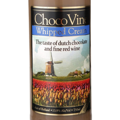 Chocovine Chocolate & Whipped Cream Flavored Wine - 750ML - Front Label
