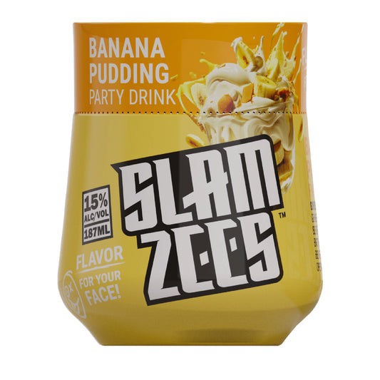 Slamzees Banana Pudding Party Drink Wine Based Cocktail - 187ML - Front