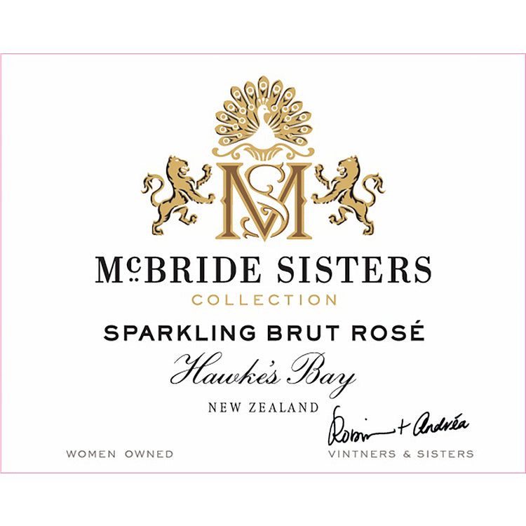 Mcbride Sisters Collection Brut Rose Hawkes Bay - 750ML - Front Label