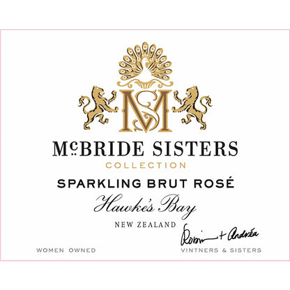 Mcbride Sisters Collection Brut Rose Hawkes Bay - 750ML - Front Label
