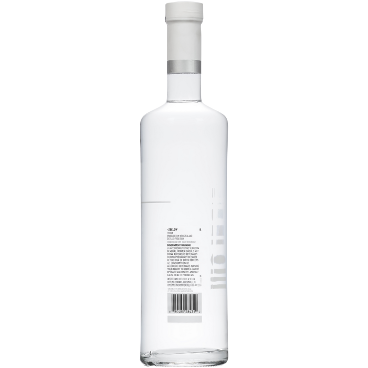 42 Below Vodka Pure 80 - 1.0L - Back