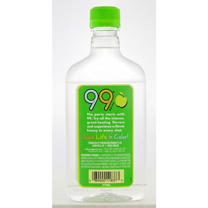 99 Brand Apple Schnapps 99 - 375ML - Back