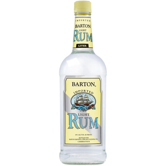 Barton Light Rum 80 - 1.0L - Front