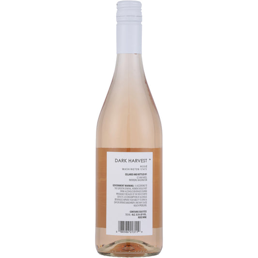 Dark Harvest Rose Wine Washington - 750ML - Back