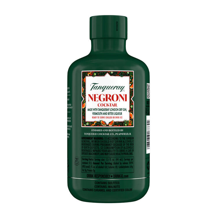 Tanqueray Cocktail Negroni Collection 49.8 - 375ML - Back