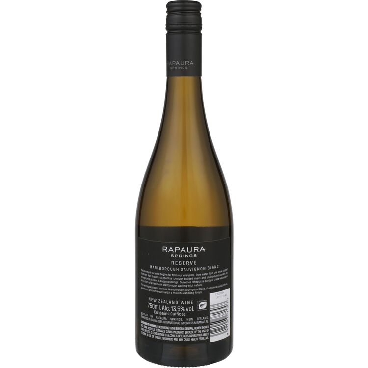 Rapaura Springs Sauvignon Blanc Reserve Marlborough 2023 - 750ML