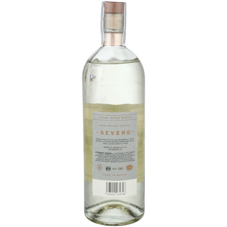 Severo Tequila Anejo Cristalino 80 - 750ML - Back