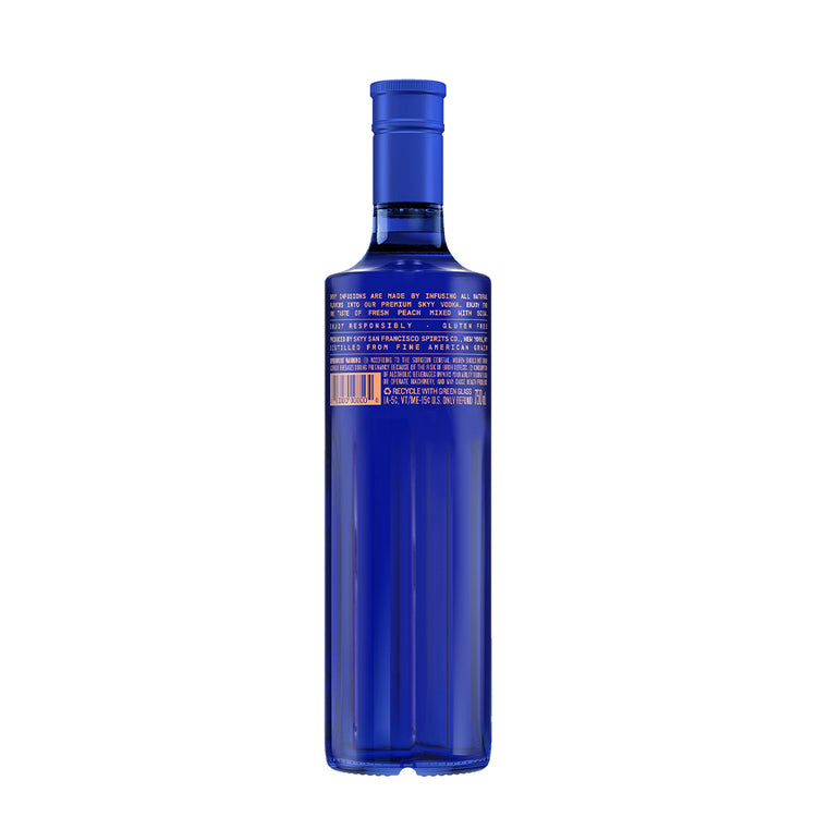 Skyy Peach Flavored Vodka Infusions 70 - 750ML - Back