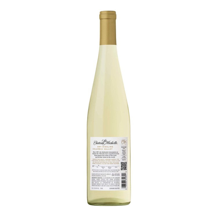 Chateau Ste. Michelle Riesling Dry Columbia Valley - 750ML - Back