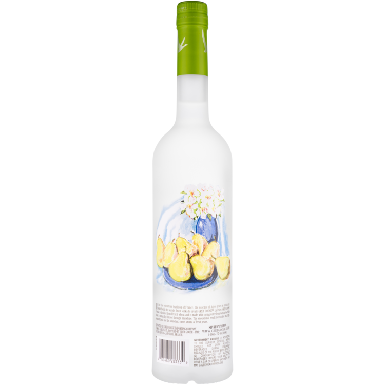 Grey Goose Pear Flavored Vodka La Poire 80 - 750ML - Back