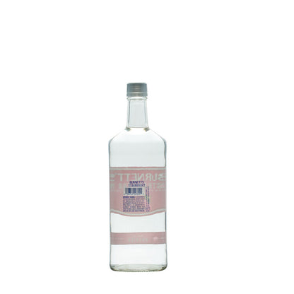 Burnett's Strawberry Flavored Vodka 60 - 750ML - Back Label