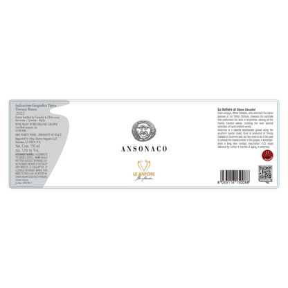 Le Anfore Toscana Bianco Ansonoca 2022 - 750ML - Front Label